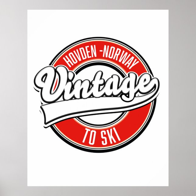 Poster logotipo hovden norway (Frente)