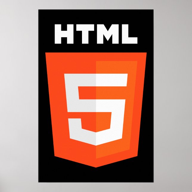 Poster Logotipo HTML 5 (Frente)