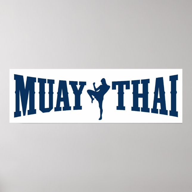Pôster Logotipo Muay Thai (Frente)