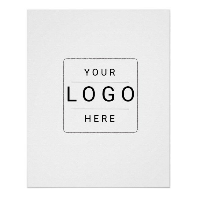 Pôster Logotipo Personalizado (Frente)