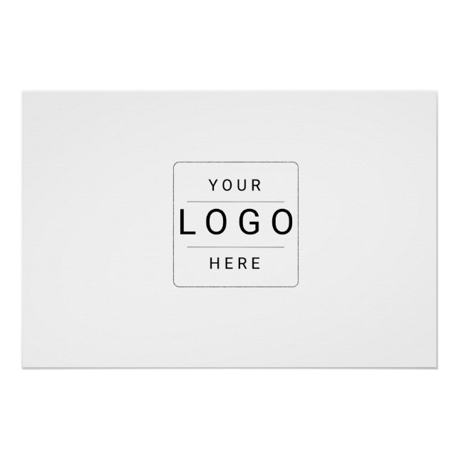 Pôster Logotipo Personalizado (Frente)