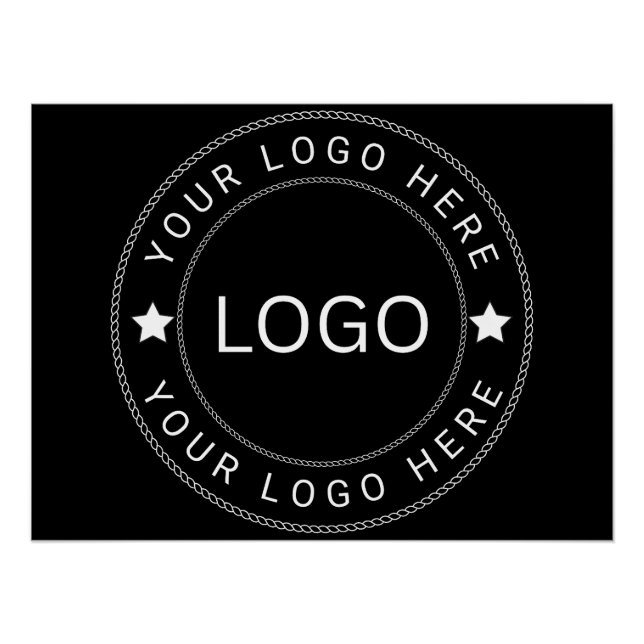 Pôster Logotipo Personalizado (Frente)