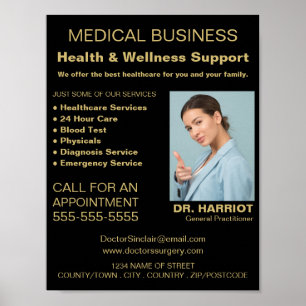 Poster Logotipo Personalizado, Administrador Geral, Enfer