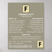 Logotipo personalizado, anúncio comercial e financ