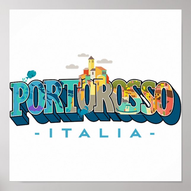 Poster Logotipo Portorosso Italia (Frente)