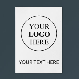 Pôster Logotipo Promocional Personalizado – Sem Pedido Mí