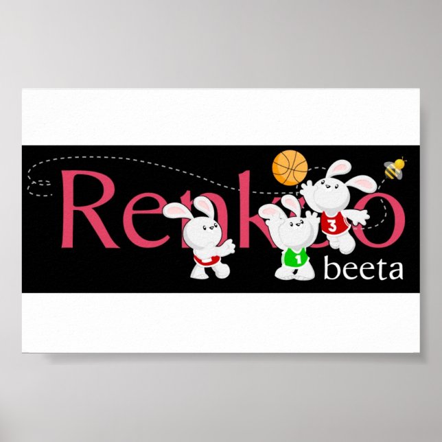 Pôster Logotipo Renkoo Bunnies (Frente)