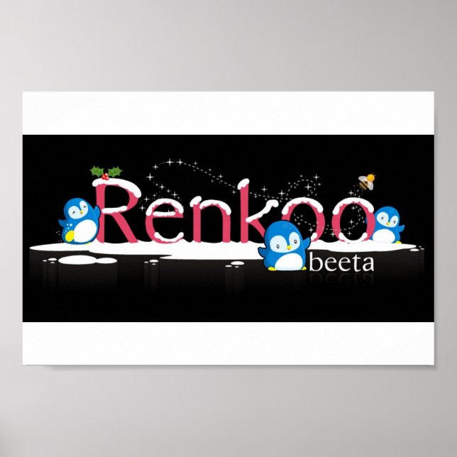 Pôster Logotipo Renkoo Penguin (Frente)