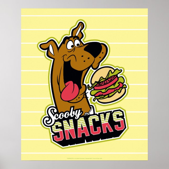 Poster Logotipo Scooby-Doo "Scooby Snacks" (Frente)