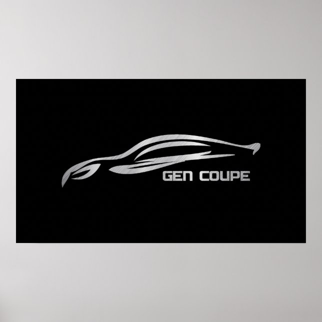 Pôster Logotipo Silhouter Coupe Silhouver Genesis (Frente)