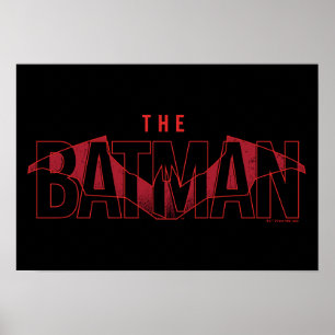 Poster Logotipo Sobreposto do Batman Bat
