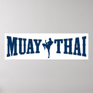 Pôster Logotipo tailandês de Muay