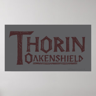 Pôster Logotipo THORIN OAKENSHIELD™ Brown
