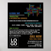 Logotipo, tradutor e intérprete