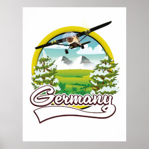 Poster logotipo Viagem da Alemanha
