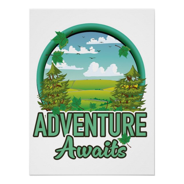 Pôster Logotipo Viagem da Escócia (Frente)