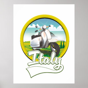 Poster Logotipo Viagem Itália