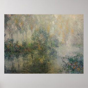 Poster Loiseau - Bordas Da Paisagem Do Rio Eure