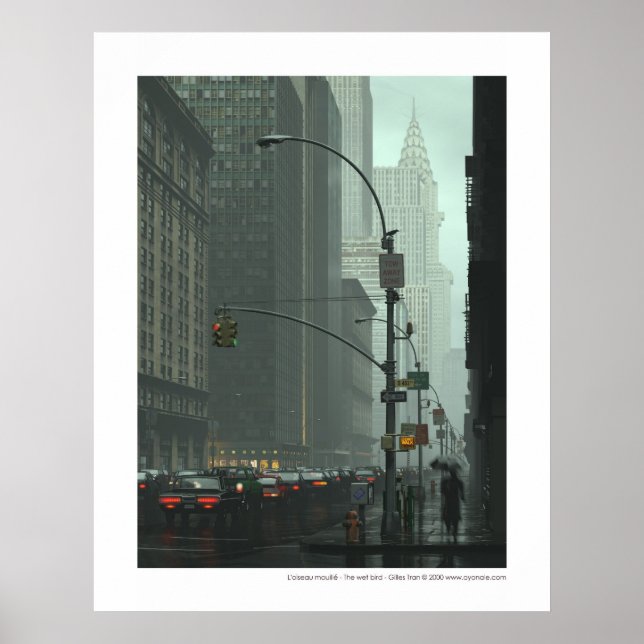 Pôster L'oiseau mouillé - O pássaro molhado (Frente)