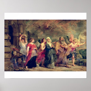 Poster Loja da Família Lot, 1625 (óleo no painel)