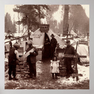 Poster Loja de Courtney - Klondike Dourado Rush 1898