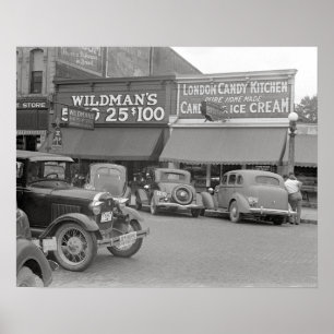 Poster Loja de Doces e Sorvetes, 1938. Foto Antiga