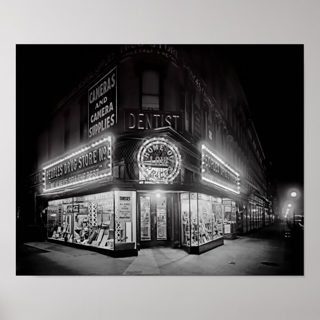 PÔSTER LOJA DE DROGAS CORNER 1919 (Frente)