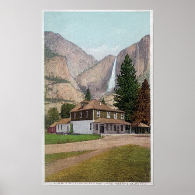 Poster Loja de Vale do Yosemite e Escritório de Posto (Frente)