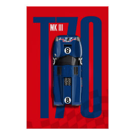 Pôster Lola T70 No.8 AIR Top Tribute