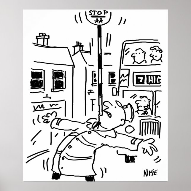 Poster Lollipop Man está fazendo Balancing Act com Lollip (Frente)