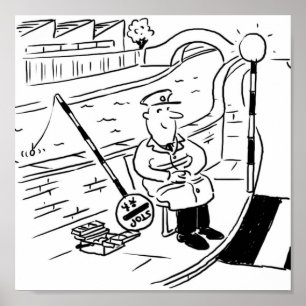 Poster Lollipop Man está pescando no Canal