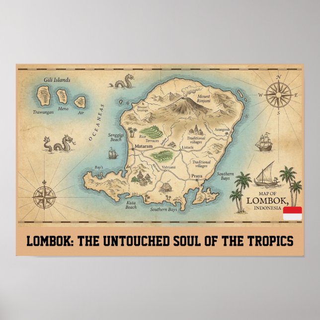 Poster Lombok: A Alma Intocada dos Trópicos (Frente)