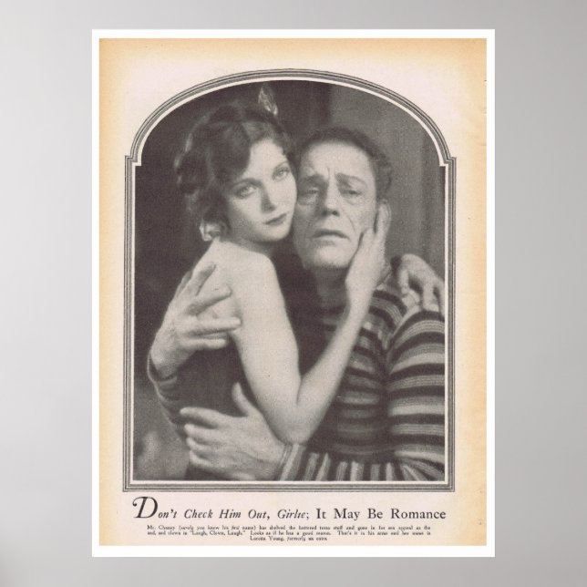 Poster Lon Chaney Loretta Young 1928 (Frente)