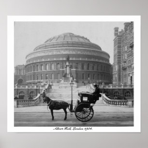 Pôster London Albert Hall, Vintage Inglaterra 1904