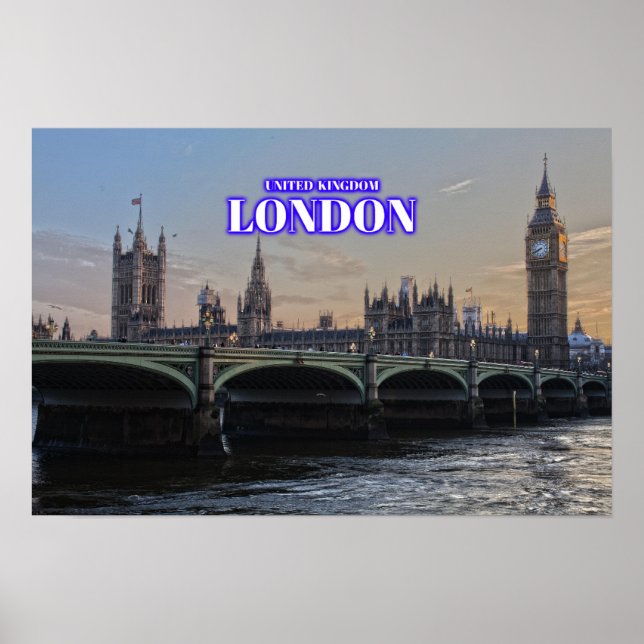 Poster London Big Ben - Reino Unido (Frente)