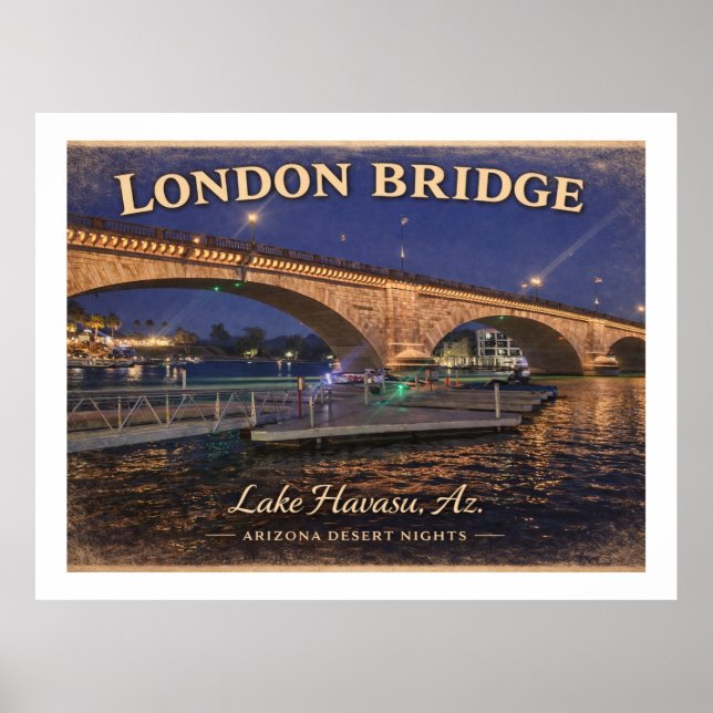 Poster London Bridge Lake Havasu Arizona  (Frente)