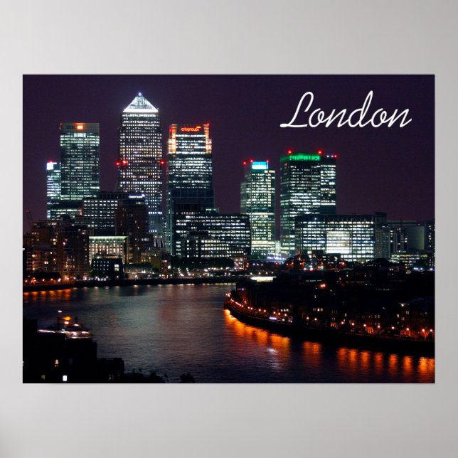 Poster London City Skyline UK Viagem (Frente)