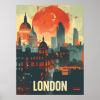 London Dark Vintage Art