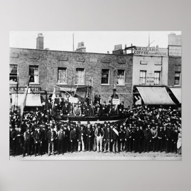 Pôster London Dock Strike, 1889 2 (Frente)