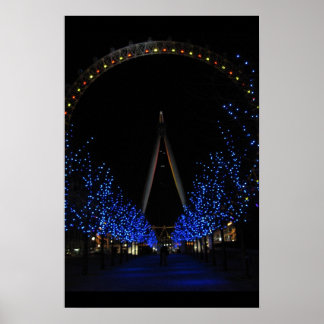 Poster London Eye por Night