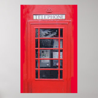 Pôster London Red Telephone Box