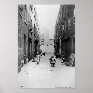 Poster London Slums, 1899