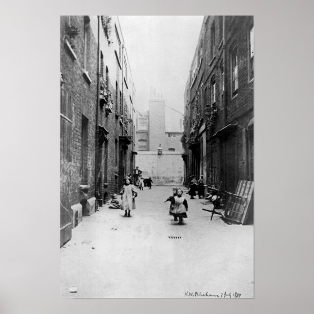 Poster London Slums, 1899 (Frente)