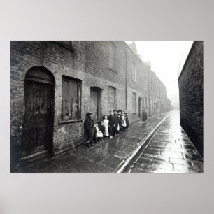 Poster London Slums, c.1900