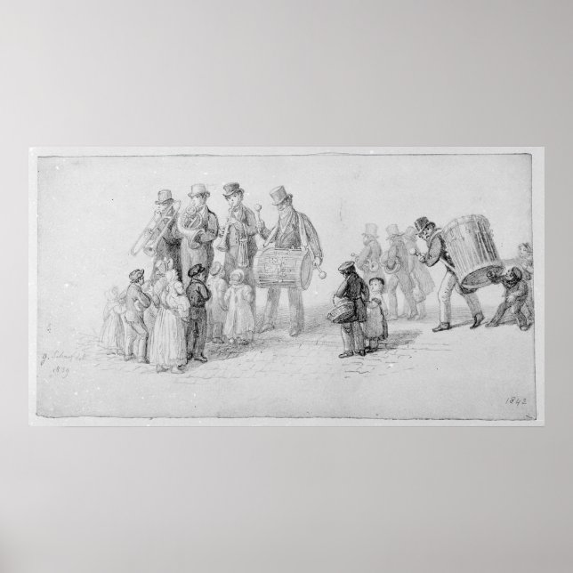 Pôster London Street Banda, 1839 (Frente)