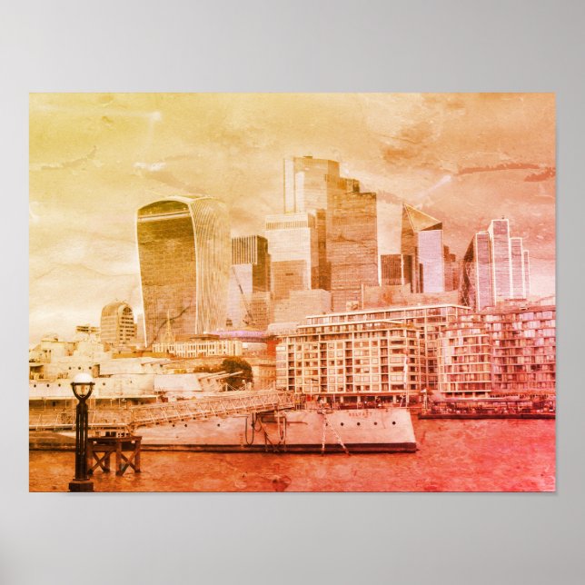 Poster London - The City (Frente)