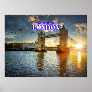 Poster London Tower Bridge Daylight - Reino Unido