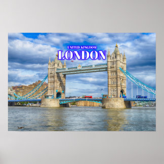 Poster London Tower Bridge - Reino Unido