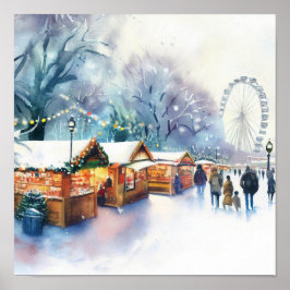 Poster London-Winter Wonderland no Hyde Park (B),