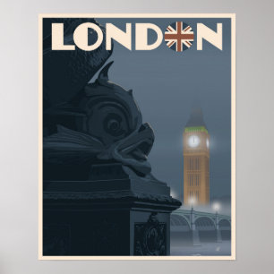 Poster Londres à noite